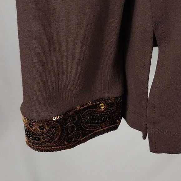 Talbots Sequined Blouse   - Picture 6 of 8